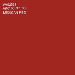 #A02521 - Mexican Red Color Image